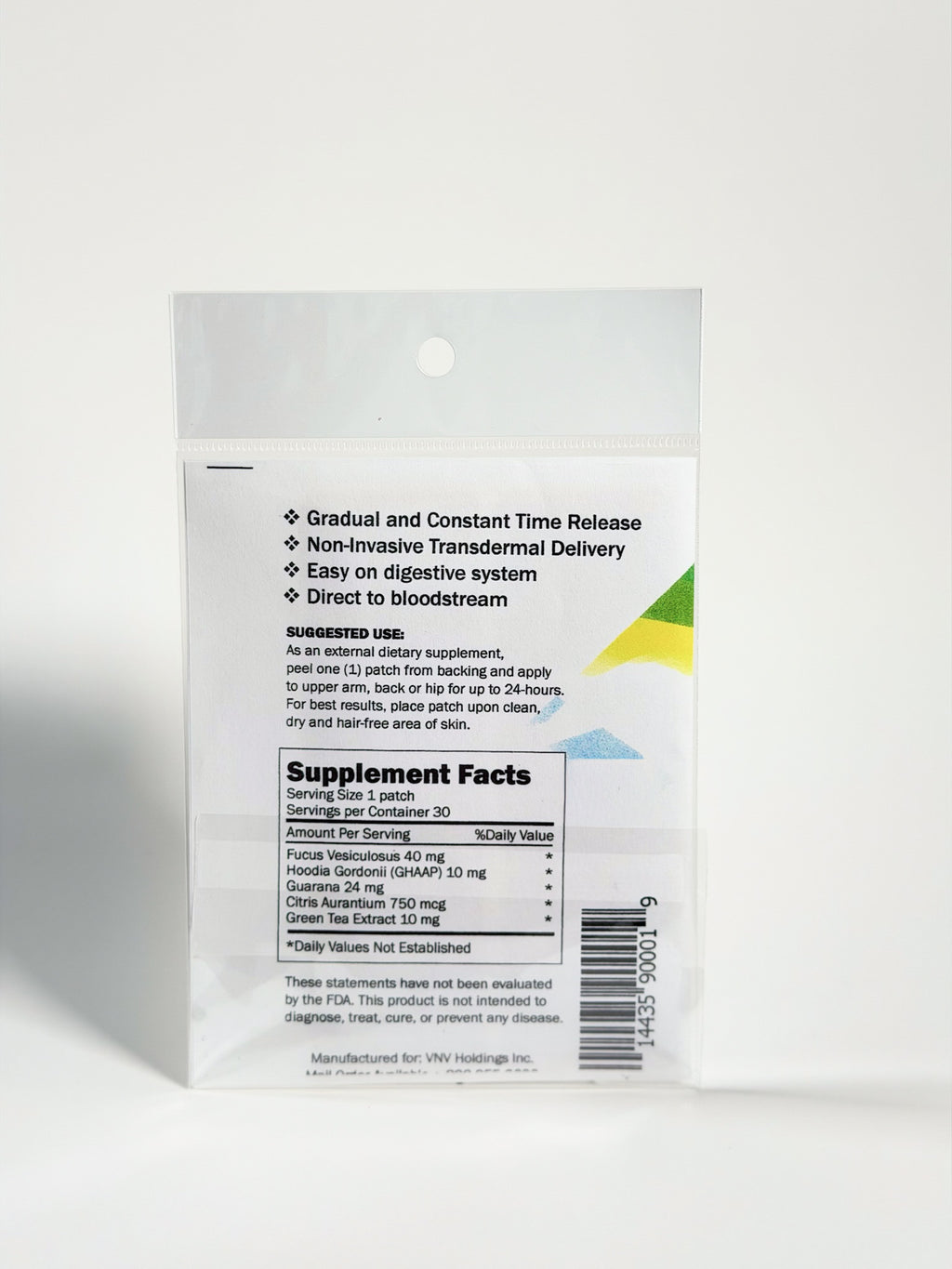 Diet Control - Advanced Transdermal Patch Delivery System