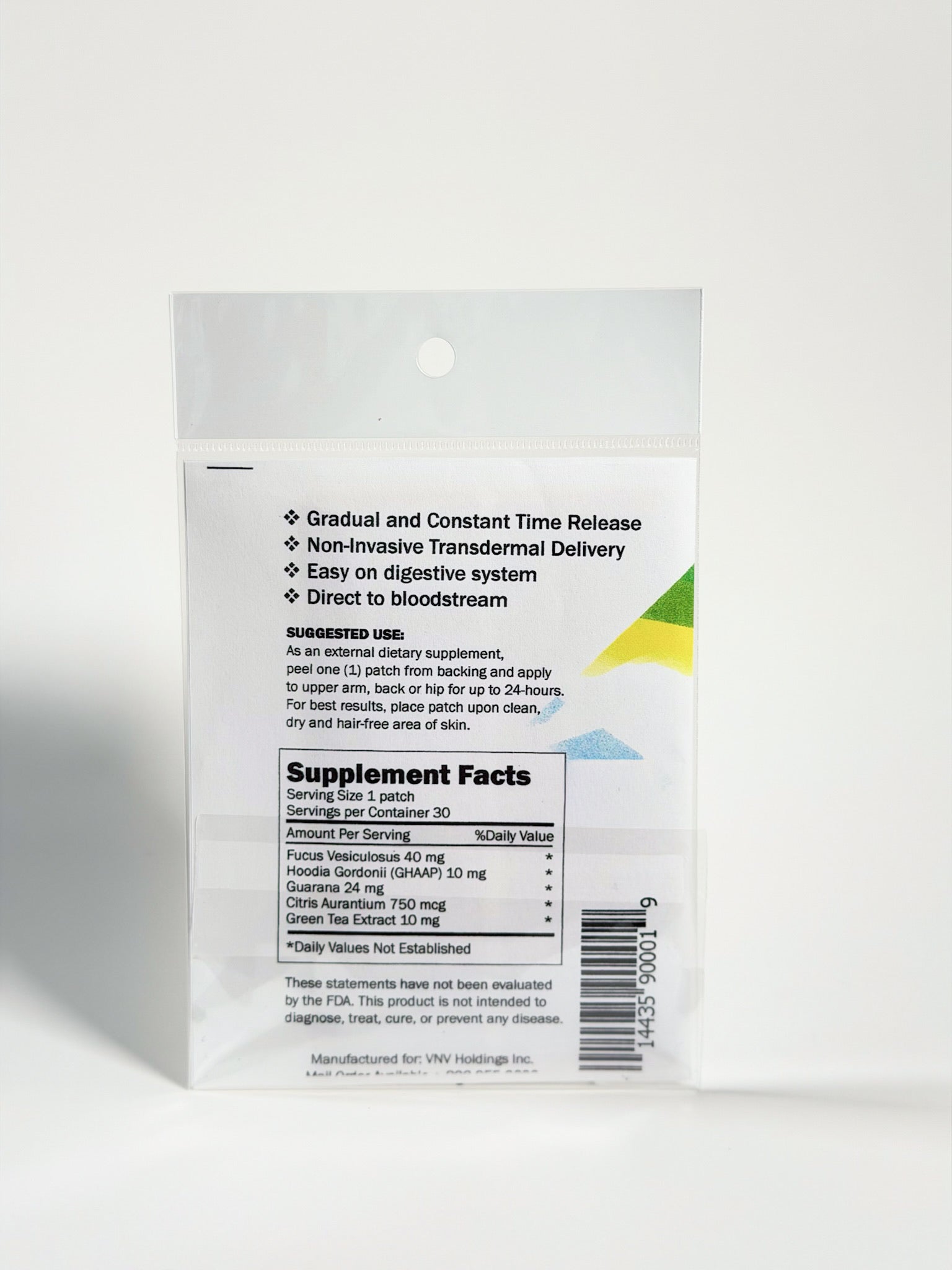 Diet Control - Advanced Transdermal Patch Delivery System