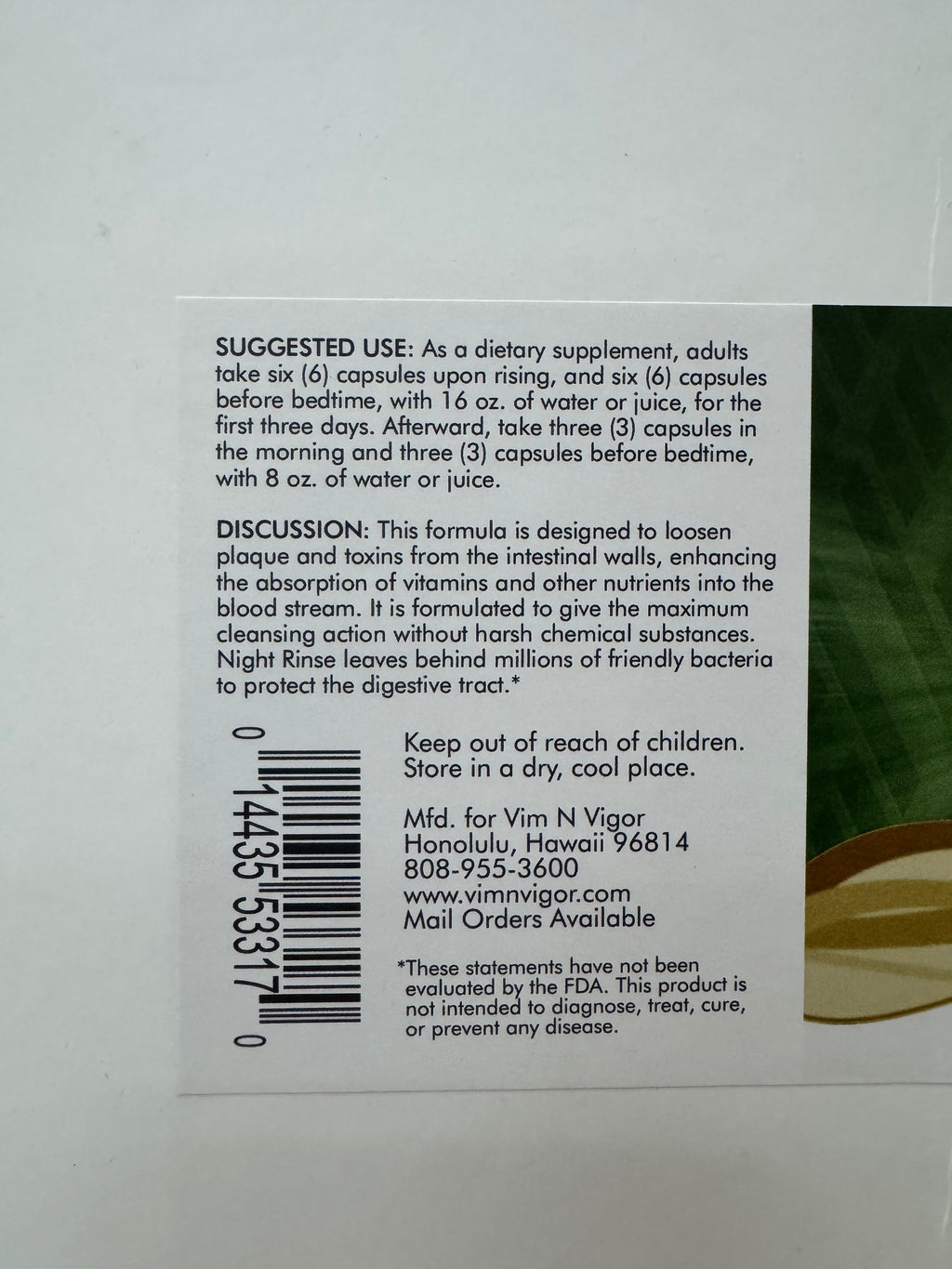 VNV Science Night Rinse